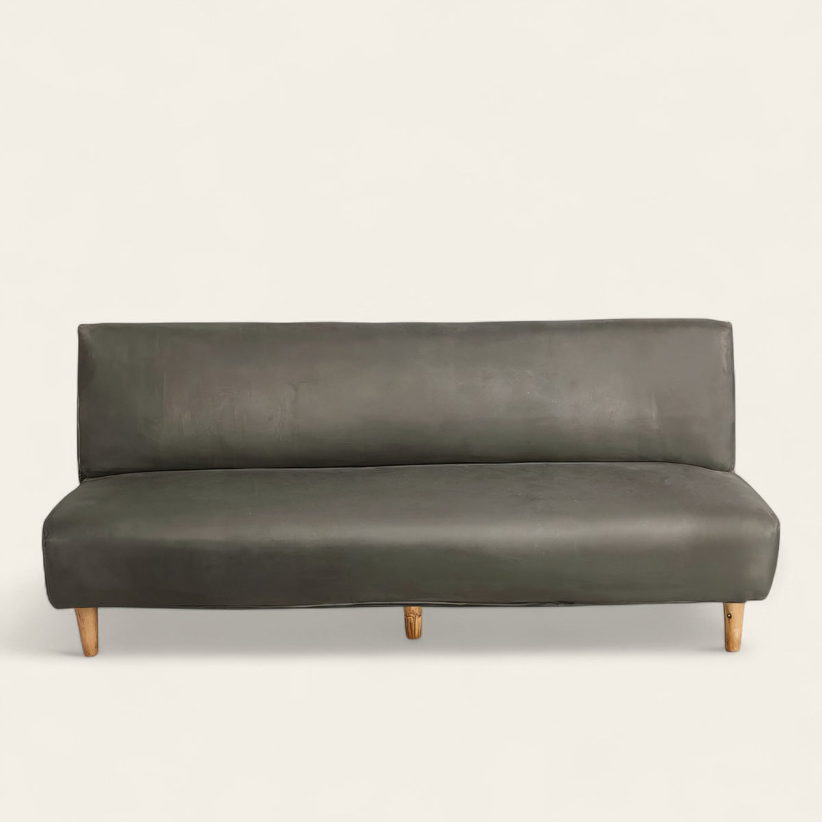 Sofa Bed Cover – Plain Stretch – Olive Stone