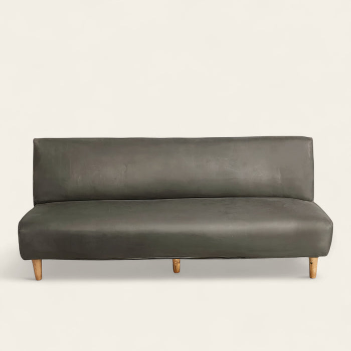 Sofa Bed Cover – Plain Stretch – Olive Stone