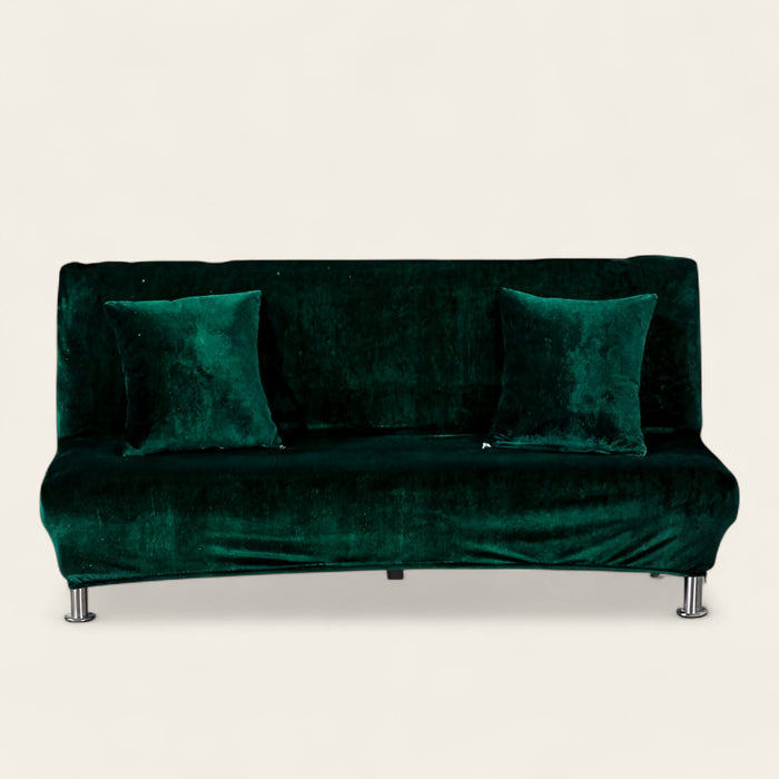 Sofa Bed Cover – Velvet Plush – Forest