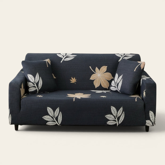 Sofa Cover – Botanical Floral – Midnight Navy