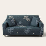 Sofa Cover – Botanical Leaves – Midnight Navy