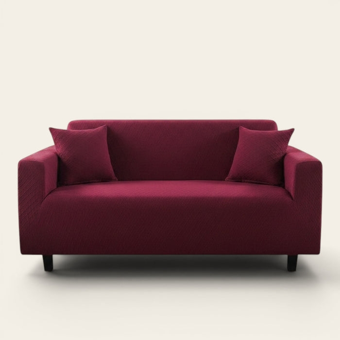 Sofa Cover – Jacquard – Bordeaux