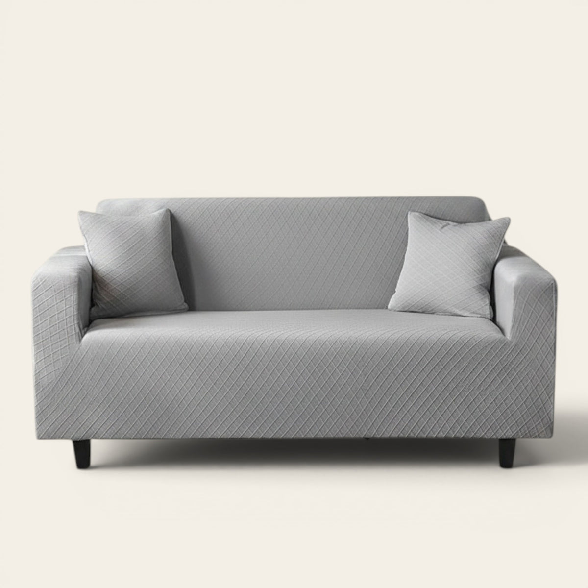 Sofa Cover – Jacquard – Pearl Grey