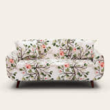 Sofa Cover – Magnolia Print – Ivory Cream