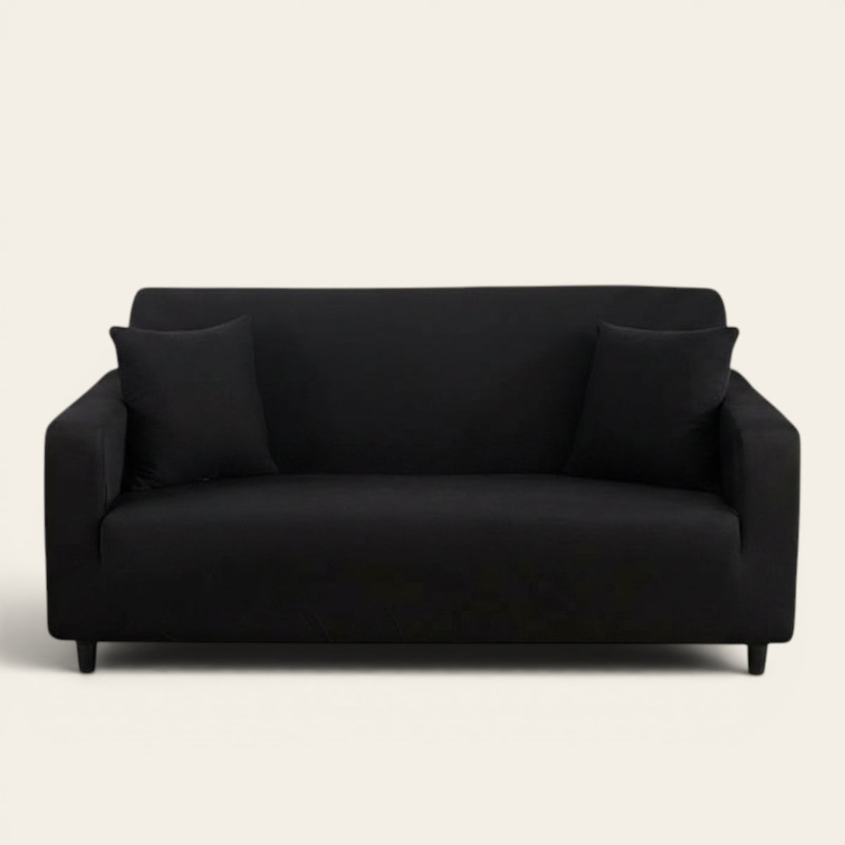 Sofa Cover – Plain Stretch – Ink Black