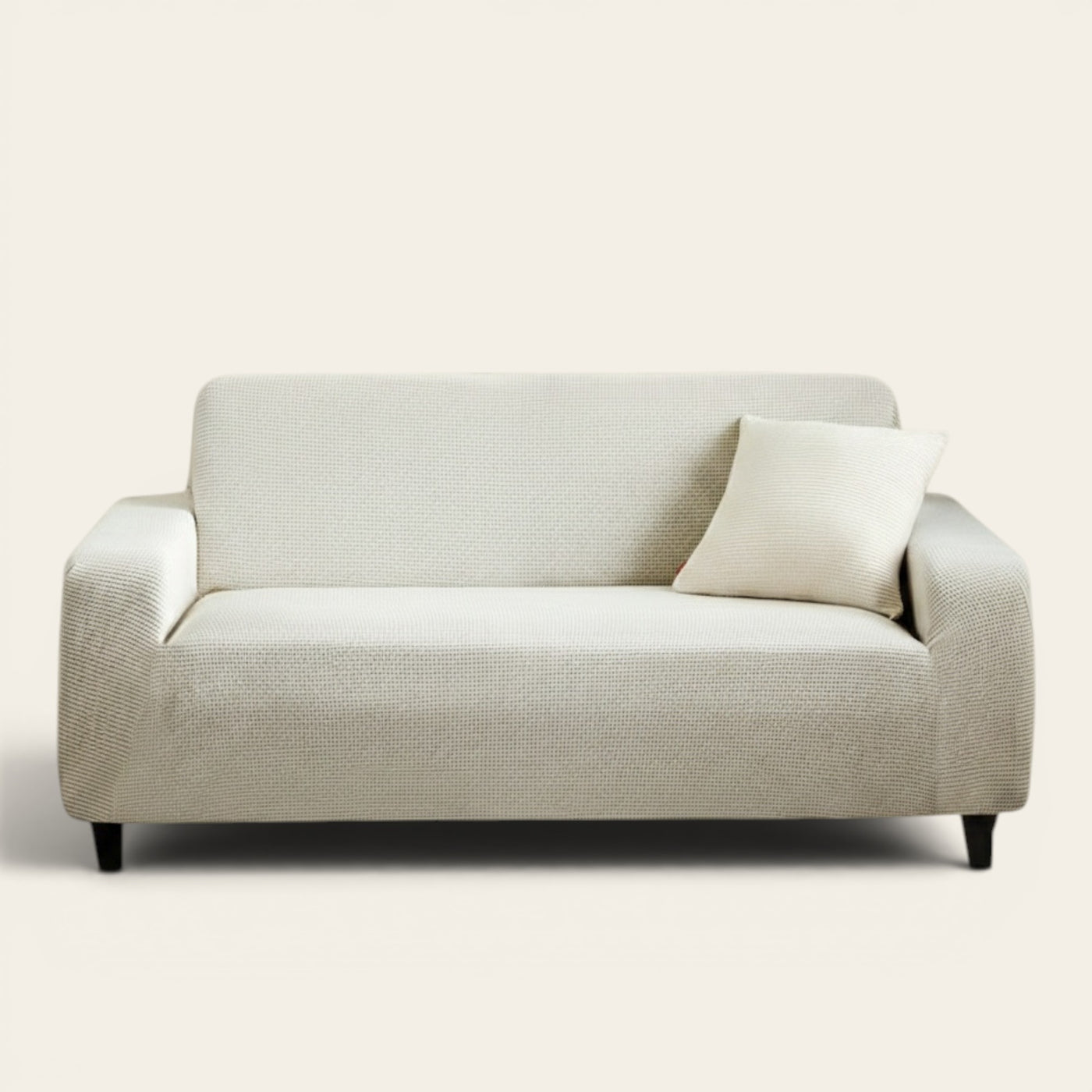 Sofa Cover – Plain Stretch – Ivory Cream
