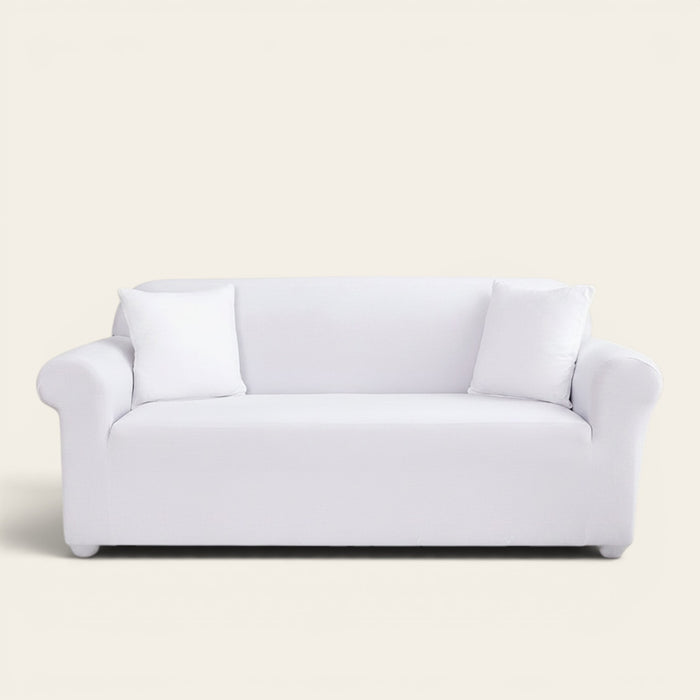 Sofa Cover – Plain Stretch – Pearl White