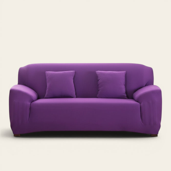 Sofa Cover – Plain Stretch – Plum