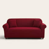 Sofa Cover – Smooth Bright – Bordeaux
