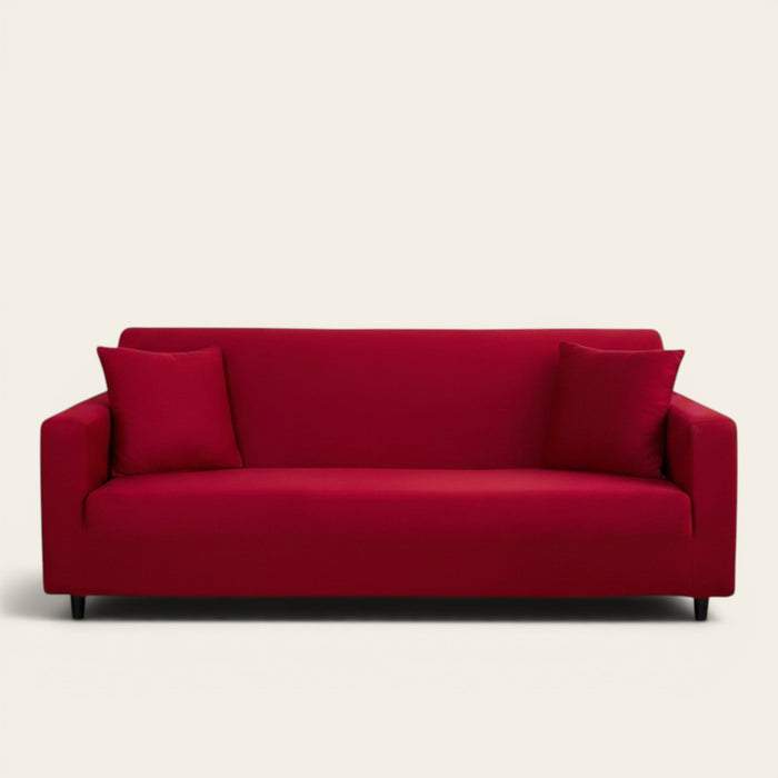 Sofa Cover – Velvet – Bordeaux