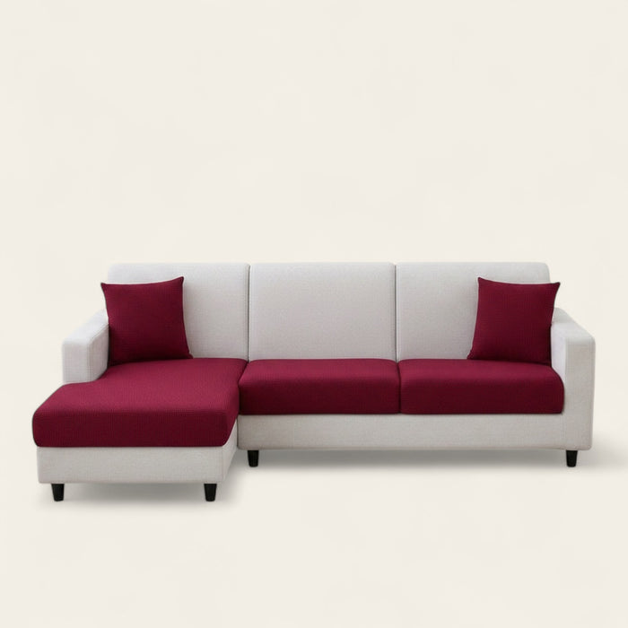 Sofa Cushion Cover – Jacquard – Bordeaux