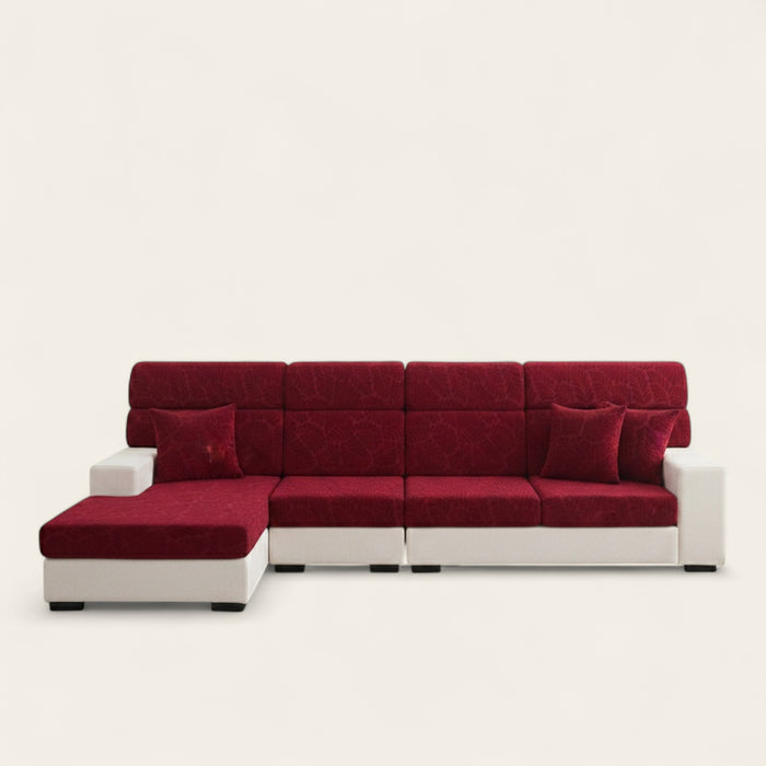 Sofa Cushion Cover – Plain Stretch – Bordeaux