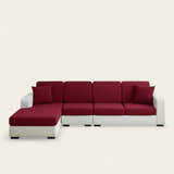 Sofa Cushion Cover – Plain Stretch Sectional – Bordeaux