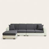 Sofa Cushion Cover – Plain Stretch Sectional – Charcoal