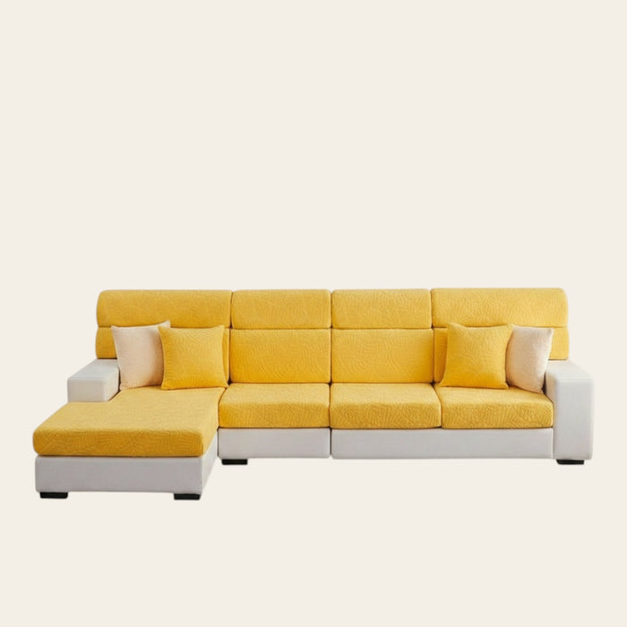 Sofa Cushion Cover – Plain Stretch Sectional – Honey