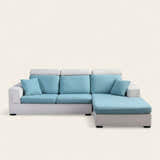 Sofa Cushion Cover – Plain Stretch Wide – Sky Mist