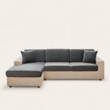 Sofa Cushion Cover – Velvet Plush – Charcoal