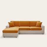 Sofa Cushion Cover – Velvet Plush Sectional – Terracotta