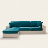 Sofa Cushion Cover – Velvet Plush – Teal