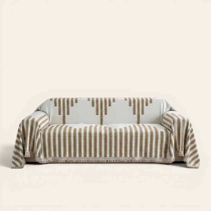 Sofa Throw – Aztec Stripe – Caramel