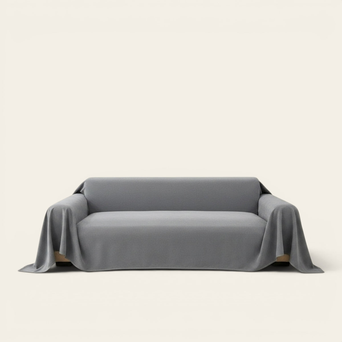 Sofa Throw – Linen Knit – Charcoal