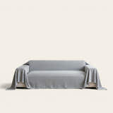 Sofa Throw – Plain Stretch – Pearl Grey
