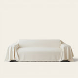 Sofa Throw – Smooth – Ivory Cream
