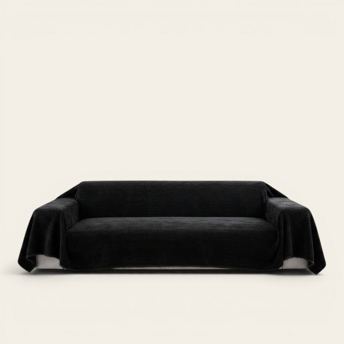 Sofa Throw – Soft Knit – Ink Black