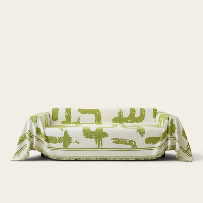 Sofa Throw – Tree Silhouette – Sage Mist