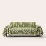 Sofa Throw – Tribal Print – Sage Mist