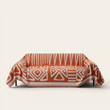 Sofa Throw – Tribal Print – Terracotta