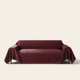 Sofa Throw – Velvet – Bordeaux