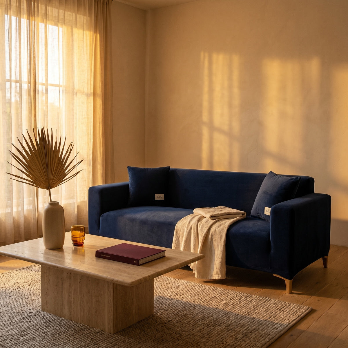Start with the shape. Not the brand of your sofa.