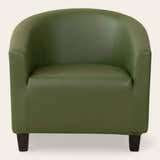 Tub Armchair Cover – Leather Look – Forest