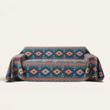 Sofa Throw – Azure Boho – Indigo Oasis