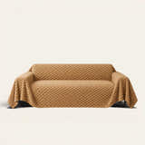 Sofa Throw – Cozy Chic – Honeycomb Beige