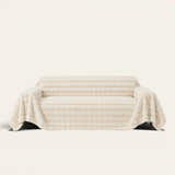 Sofa Throw – Luxe Ripple – Ivory Luxe