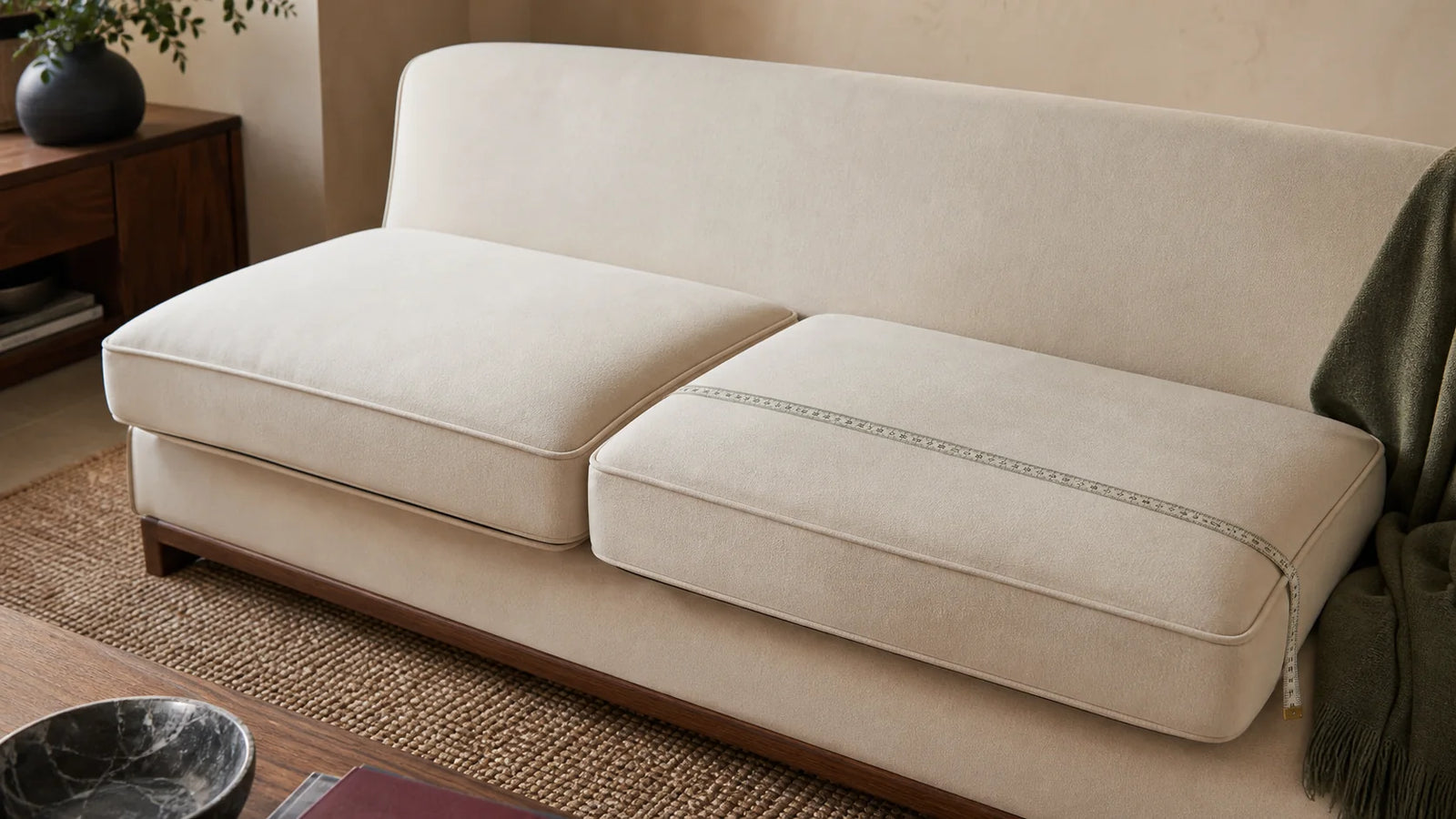 How to Measure Sofa Cushions for Covers (3 Steps)