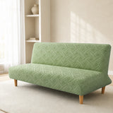 Sofa Bed Cover – Diamond Jacquard – Sage Green