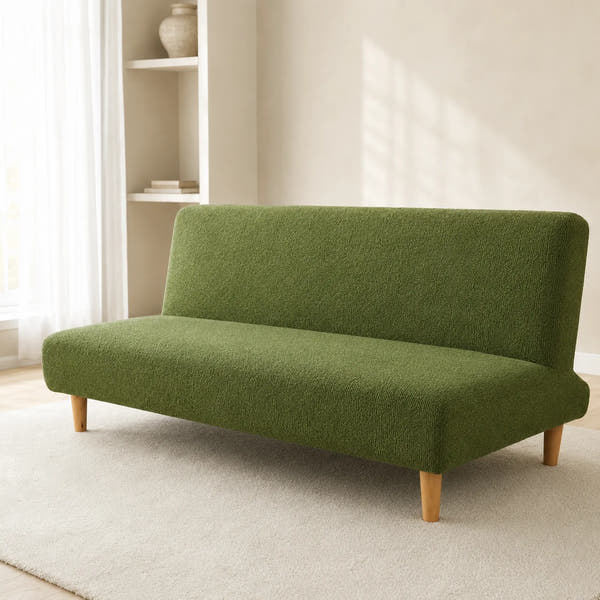 Sofa Bed Cover – Boucle – Olive
