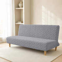 Sofa Bed Cover – Cable Knit – Dove Grey