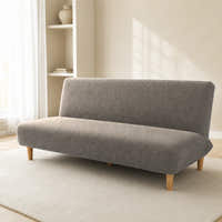 Sofa Bed Cover – Textured Stretch – Greige