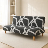 Sofa Bed Cover – Geometric – Charcoal