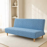 Sofa Bed Cover – Cable Knit – Sky Blue