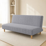 Sofa Bed Cover – Cable Knit – Dove Grey