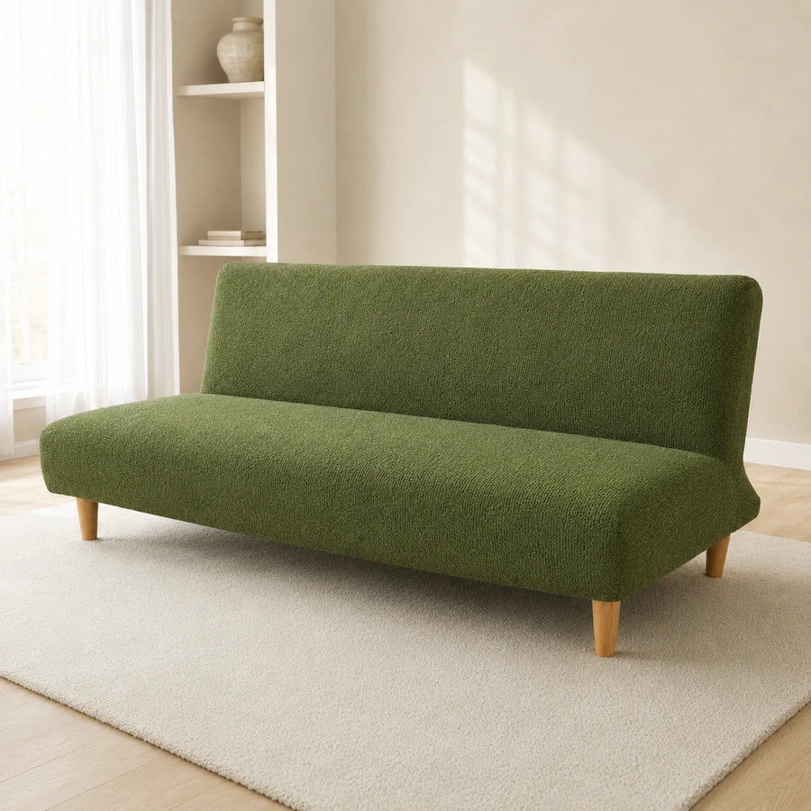 Sofa Bed Cover – Boucle – Olive