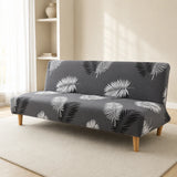 Sofa Bed Cover – Palm Leaf Print – Charcoal