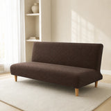 Sofa Bed Cover – Textured Stretch – Mocha Brown