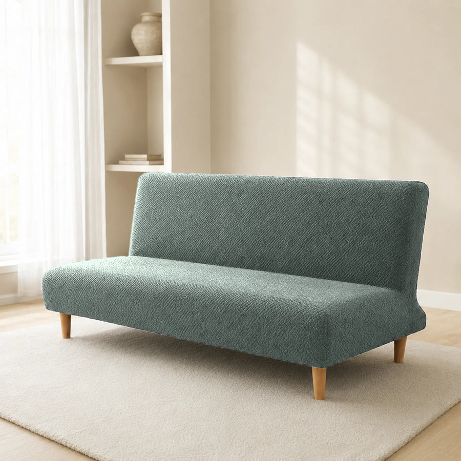 Sofa Bed Cover – Textured Stretch – Sage Green