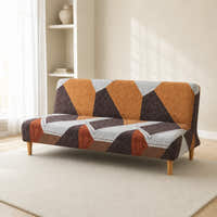 Sofa Bed Cover – Abstract – Terracotta